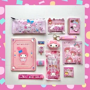 💗(MY321) My Melody Adorable 11-Piece Stationary Fun Bundle!
